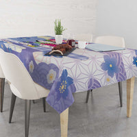 Japanese Kawaii Sushi Tablecloth Blue Wagara Palaka This Is How I Roll LT9 - Polynesian Pride