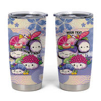 Personalized Japanese Kawaii Sushi Tumbler Cup Blue Wagara Palaka This Is How I Roll