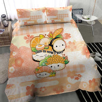 Japanese Kawaii Sushi Bedding Set Peach Wagara Palaka This Is How I Roll