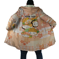 Personalized Japanese Kawaii Sushi Cloak Peach Wagara Palaka This Is How I Roll - Polynesian Pride