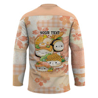 Personalized Japanese Kawaii Sushi Hockey Jersey Peach Wagara Palaka This Is How I Roll