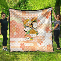 Japanese Kawaii Sushi Quilt Peach Wagara Palaka This Is How I Roll