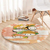 Japanese Kawaii Sushi Round Carpet Peach Wagara Palaka This Is How I Roll