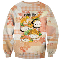 Personalized Japanese Kawaii Sushi Sweatshirt Peach Wagara Palaka This Is How I Roll