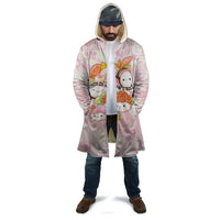 Personalized Japanese Kawaii Sushi Cloak Pink Wagara Palaka This Is How I Roll - Polynesian Pride