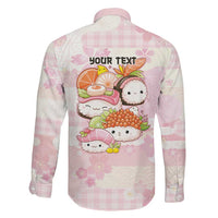 Personalized Japanese Kawaii Sushi Family Matching Mermaid Dress and Hawaiian Shirt Pink Wagara Palaka This Is How I Roll
