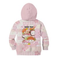 Personalized Japanese Kawaii Sushi Kid Hoodie Pink Wagara Palaka This Is How I Roll