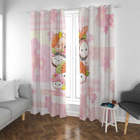 Japanese Kawaii Sushi Window Curtain Pink Wagara Palaka This Is How I Roll