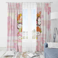 Japanese Kawaii Sushi Window Curtain Pink Wagara Palaka This Is How I Roll