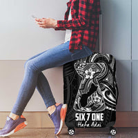 Black Guam Latte Stone Tribal Tattoo Luggage Cover Hafa Adai Six 7 One
