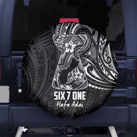 Black Guam Latte Stone Tribal Tattoo Spare Tire Cover Hafa Adai Six 7 One