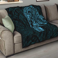 Blue Guam Latte Stone Tribal Tattoo Quilt Hafa Adai Six 7 One LT9 - Polynesian Pride