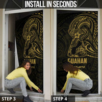 Gold Guam Latte Stone Tribal Tattoo Door Cover Hafa Adai Six 7 One - Polynesian Pride