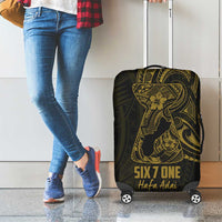 Gold Guam Latte Stone Tribal Tattoo Luggage Cover Hafa Adai Six 7 One