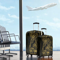 Gold Guam Latte Stone Tribal Tattoo Luggage Cover Hafa Adai Six 7 One