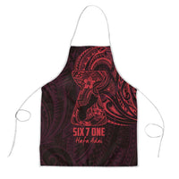 Oxblood Guam Latte Stone Tribal Tattoo Apron Hafa Adai Six 7 One - Polynesian Pride