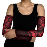 Oxblood Guam Latte Stone Tribal Tattoo Arm Sleeves Hafa Adai Six 7 One - Polynesian Pride