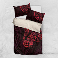 Oxblood Guam Latte Stone Tribal Tattoo Bedding Set Hafa Adai Six 7 One