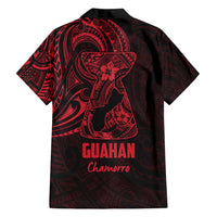 Oxblood Guam Latte Stone Tribal Tattoo Family Matching Long Sleeve Bodycon Dress and Hawaiian Shirt Hafa Adai Six 7 One