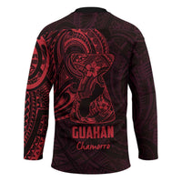 Oxblood Guam Latte Stone Tribal Tattoo Hockey Jersey Hafa Adai Six 7 One - Polynesian Pride