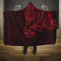 Oxblood Guam Latte Stone Tribal Tattoo Hooded Blanket Hafa Adai Six 7 One LT9 - Polynesian Pride