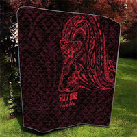 Oxblood Guam Latte Stone Tribal Tattoo Quilt Hafa Adai Six 7 One LT9 - Polynesian Pride