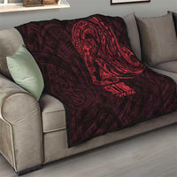 Oxblood Guam Latte Stone Tribal Tattoo Quilt Hafa Adai Six 7 One LT9 - Polynesian Pride