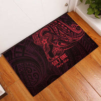 Oxblood Guam Latte Stone Tribal Tattoo Rubber Doormat Hafa Adai Six 7 One
