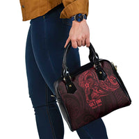 Oxblood Guam Latte Stone Tribal Tattoo Shoulder Handbag Hafa Adai Six 7 One LT9 - Polynesian Pride