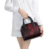 Oxblood Guam Latte Stone Tribal Tattoo Shoulder Handbag Hafa Adai Six 7 One LT9 - Polynesian Pride