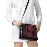 Oxblood Guam Latte Stone Tribal Tattoo Shoulder Handbag Hafa Adai Six 7 One LT9 - Polynesian Pride