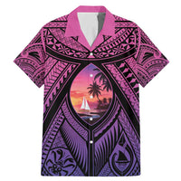 Guam Chamorro Artsy Family Matching Mermaid Dress and Hawaiian Shirt Guahan Sunset Beach