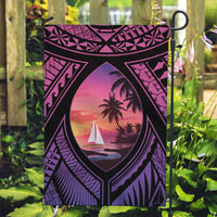 Guam Chamorro Artsy Garden Flag Guahan Sunset Beach