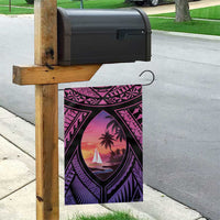 Guam Chamorro Artsy Garden Flag Guahan Sunset Beach