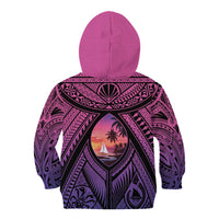 Guam Chamorro Artsy Kid Hoodie Guahan Sunset Beach