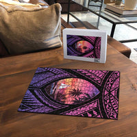 Guam Chamorro Artsy Puzzle Guahan Sunset Beach - Polynesian Pride