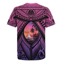 Guam Chamorro Artsy Rugby Jersey Guahan Sunset Beach