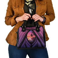 Guam Chamorro Artsy Shoulder Handbag Guahan Sunset Beach LT9 - Polynesian Pride