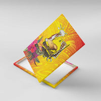 Papua New Guinea Cultural Tropical Flowers Canvas Wall Art