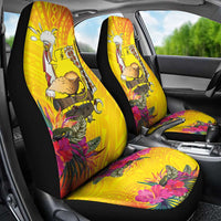 Papua New Guinea Cultural Tropical Flowers Car Seat Cover