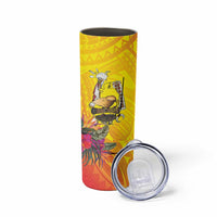 Papua New Guinea Cultural Tropical Flowers Skinny Tumbler
