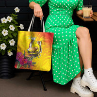 Papua New Guinea Cultural Tropical Flowers Tote Bag - Polynesian Pride