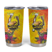 Papua New Guinea Cultural Tropical Flowers Tumbler Cup