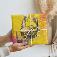 Papua New Guinea Cultural Tropical Flowers Wrapping Paper - Polynesian Pride