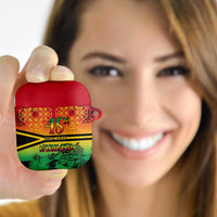 Hapi 45th Indipendens Dei Vanuatu AirPods Case Yumi 1980 with Vanuatuan Beach Landscape - Polynesian Pride