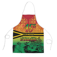 Hapi 45th Indipendens Dei Vanuatu Apron Yumi 1980 with Vanuatuan Beach Landscape - Polynesian Pride