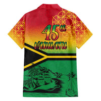 Hapi 45th Indipendens Dei Vanuatu Hawaiian Shirt Yumi 1980 with Vanuatuan Beach Landscape LT9 - Polynesian Pride