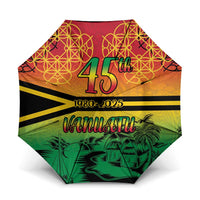 Hapi 45th Indipendens Dei Vanuatu Umbrella Yumi 1980 with Vanuatuan Beach Landscape - Polynesian Pride