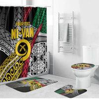 Vanuatu Proud to be Ni-van Personalised Bathroom Set with Mutis En Atan Patterns - Polynesian Pride