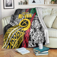 Vanuatu Proud to be Ni-van Personalised Blanket with Mutis En Atan Patterns